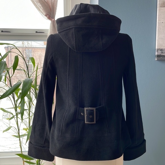 Black wool swing coat Size S - Picture 5 of 10